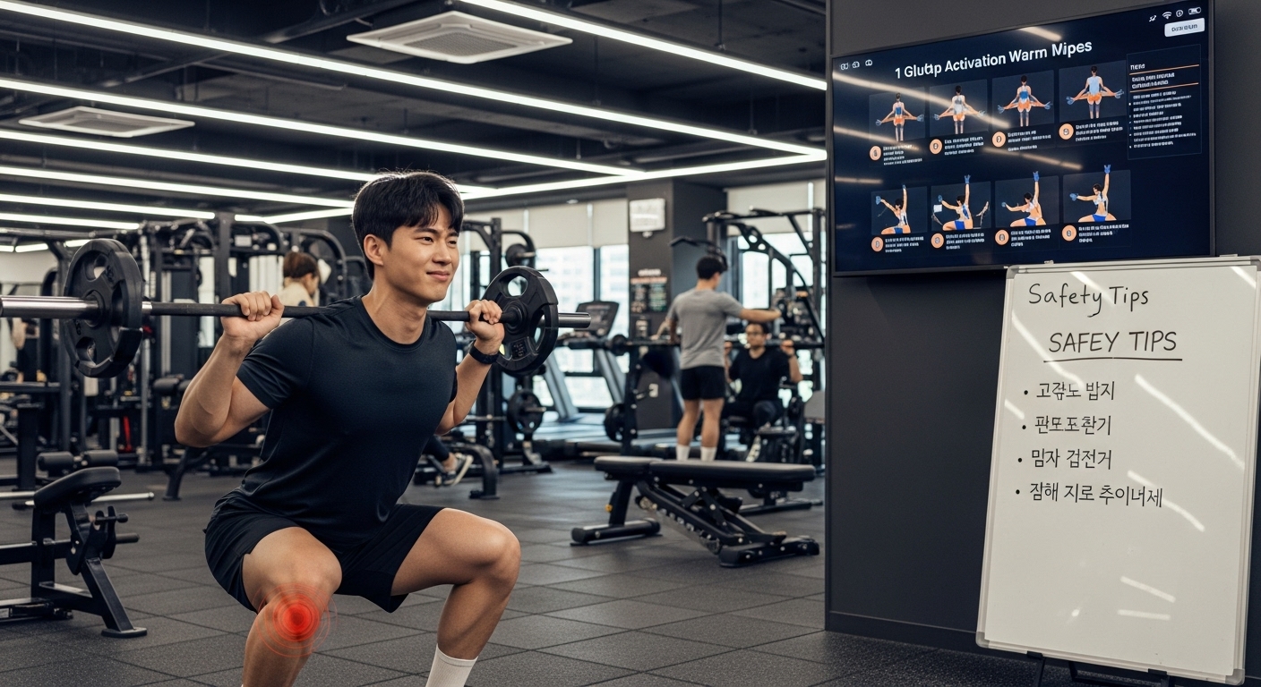 스쿼트 통증, 어떤 부위가 아픈가요?