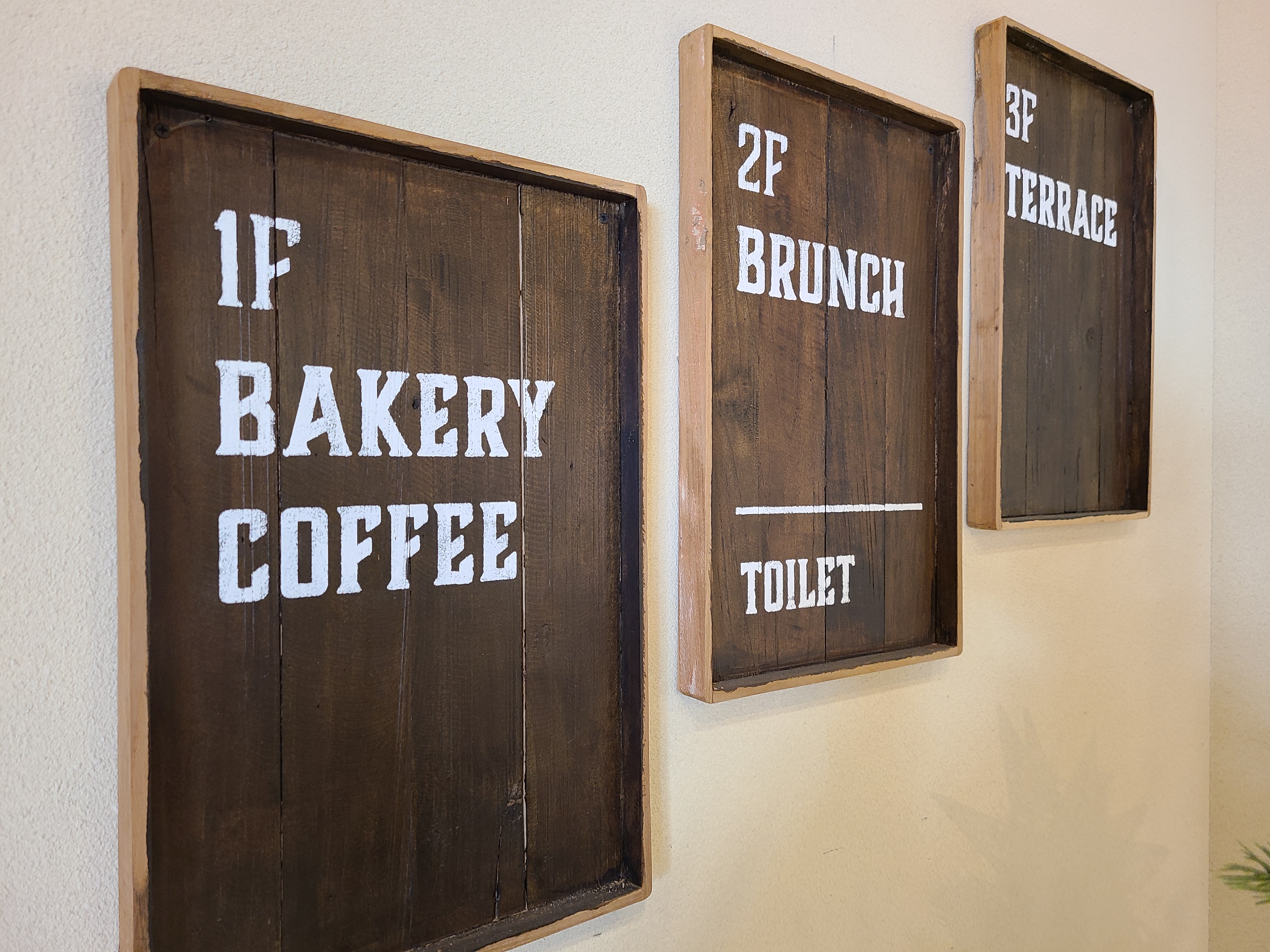 a floor-by-floor information board