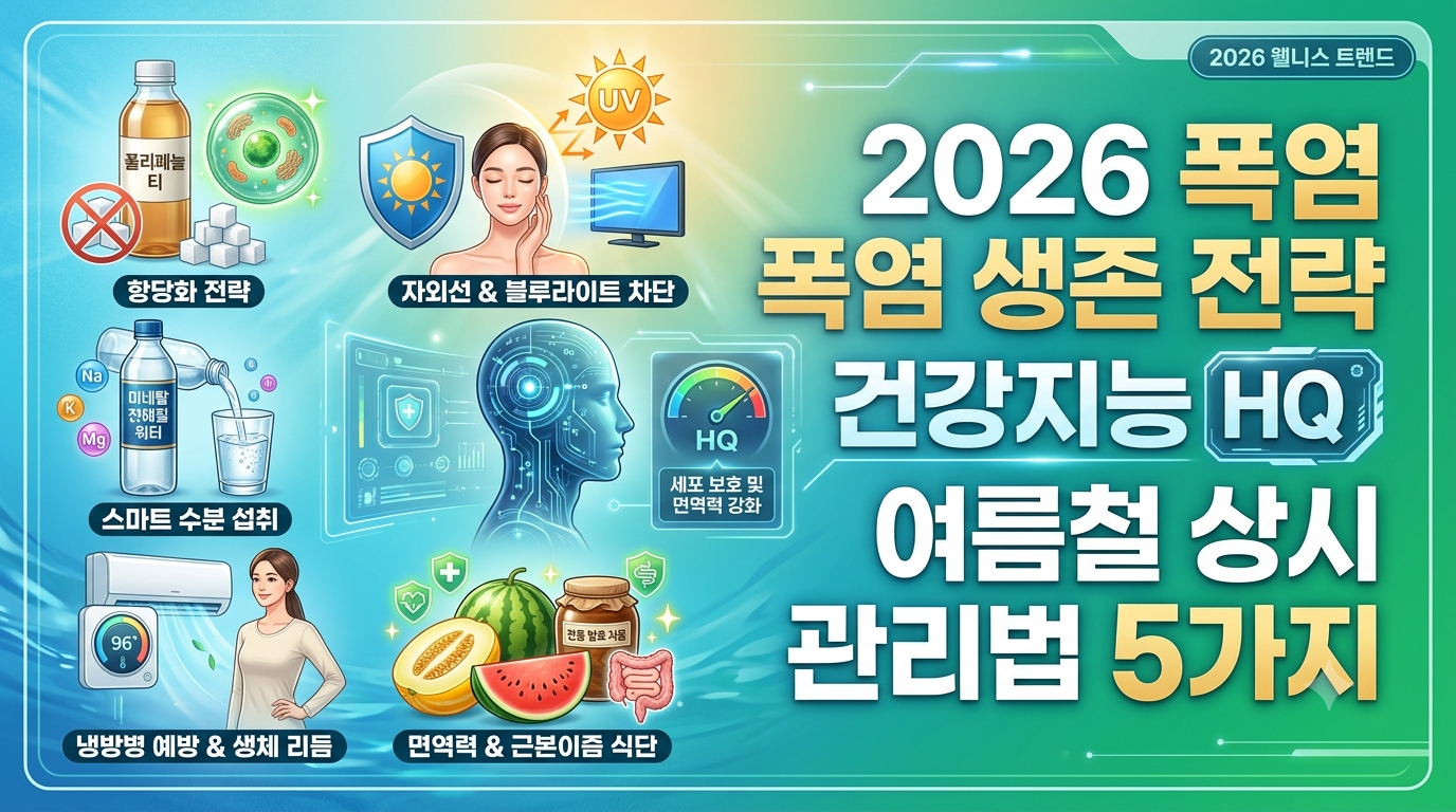 2026- 폭염 -생존- 전략- 건강지능- HQ를 -높이는- 과학적- 여름철 -건강 -관리법 5가지