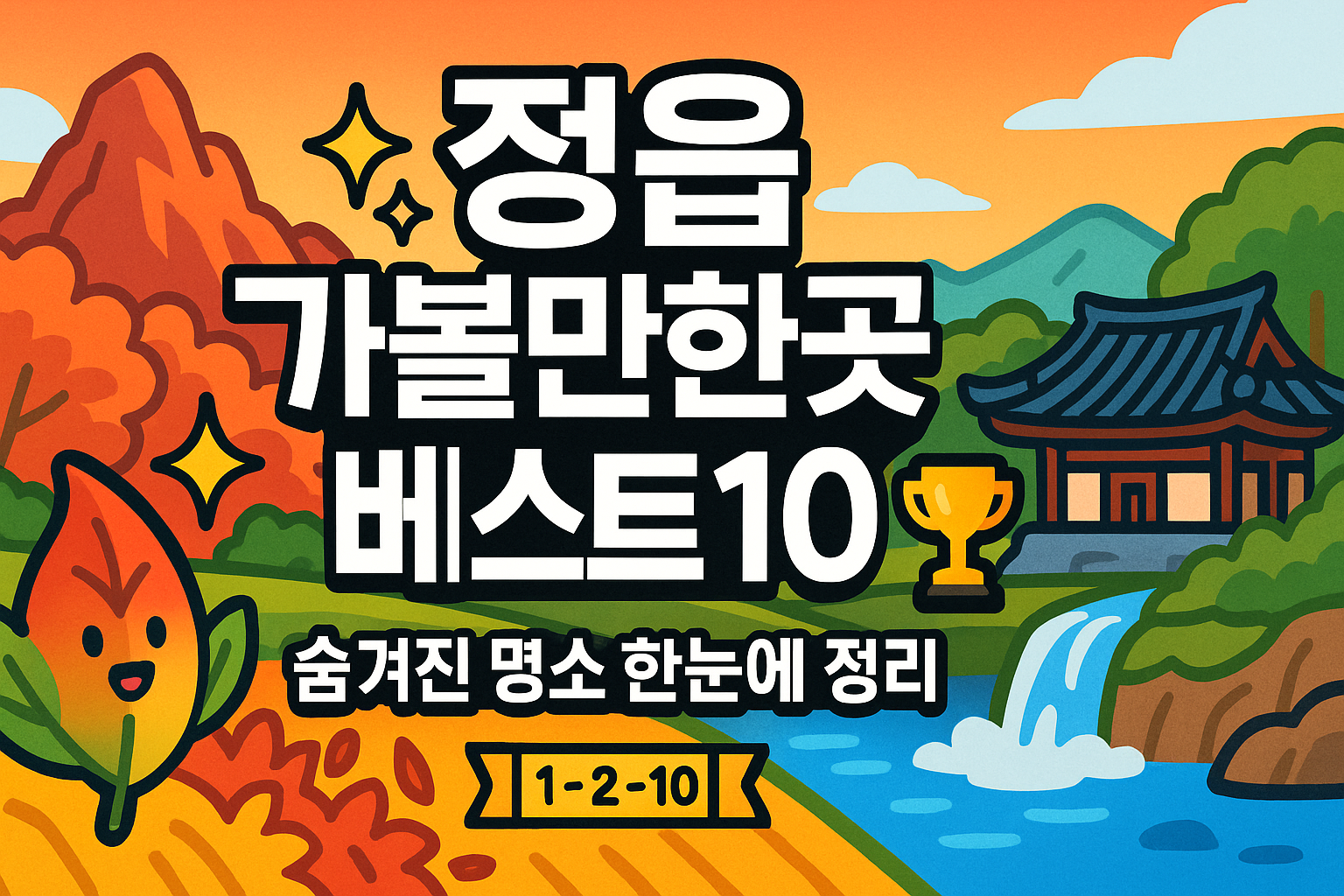 정읍 가볼만한곳 베스트10