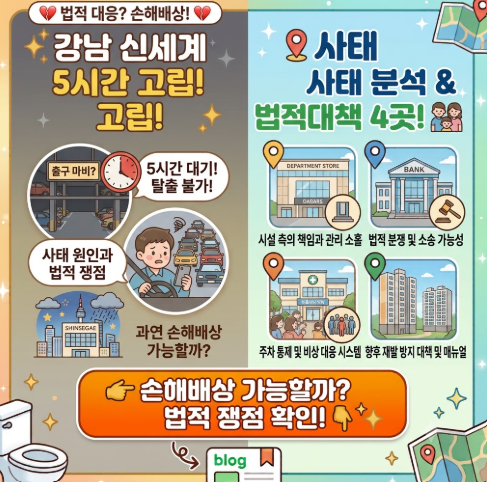 백화점 주차장 고립
