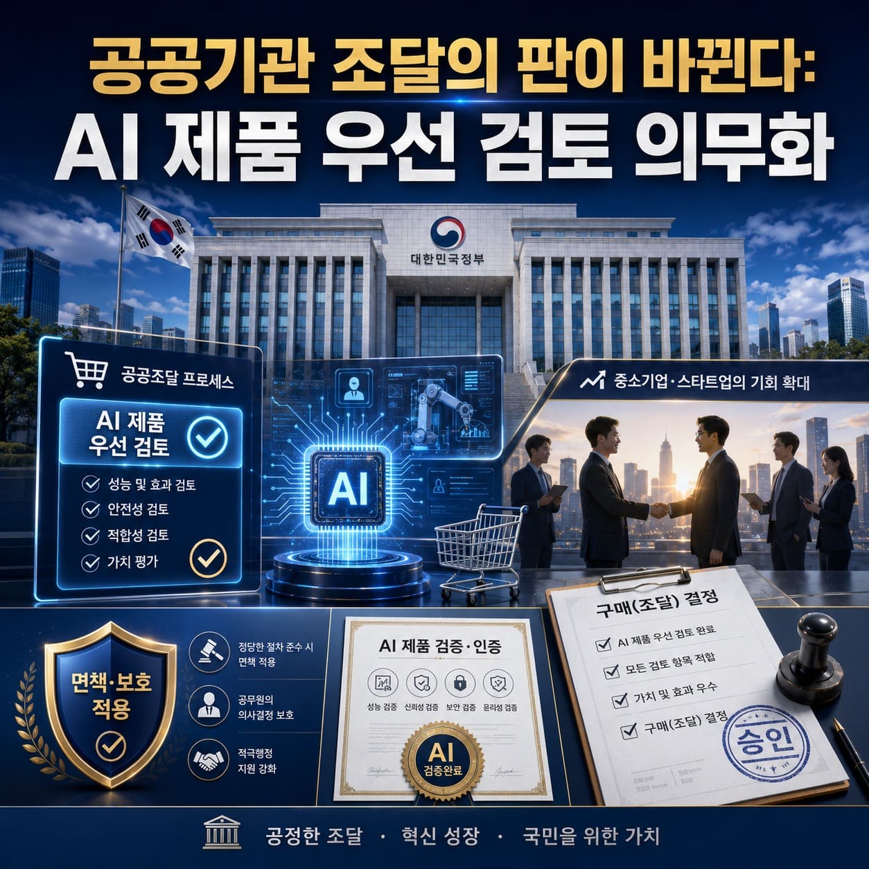 공공기관 조달의 판이 바뀐다: AI 제품 우선 검토 의무화
