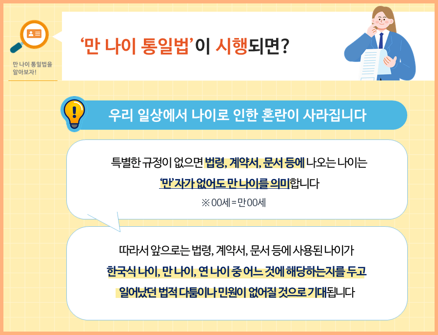 2023 만 나이 계산기 &#124; 만 나이 시행 &#124; 만 나이 계산 방법 &#124; 만 나이 시행일 &#124; 만 나이 통일