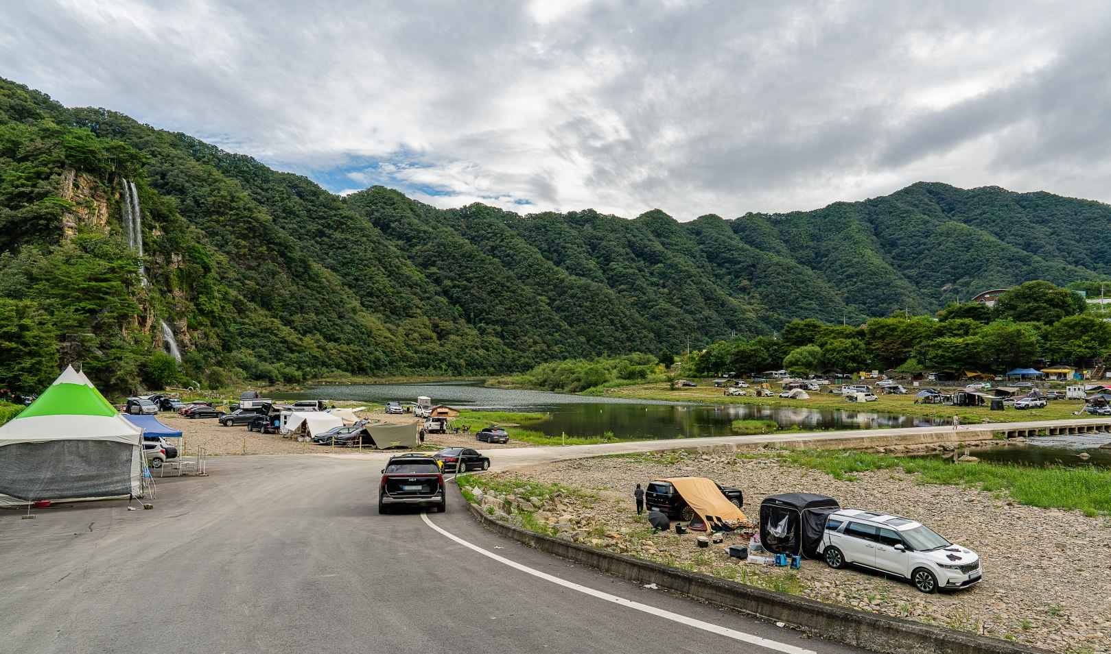 화천 딴산유원지 캠핑