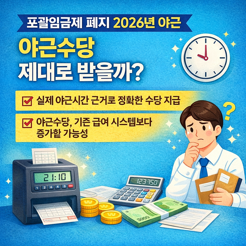 포괄임금제 폐지 2026년 야근