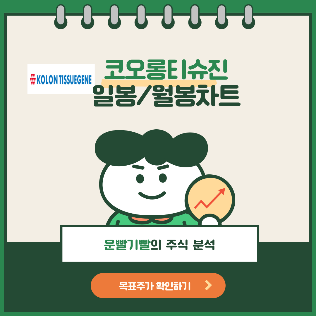 코오롱티슈진 차트
