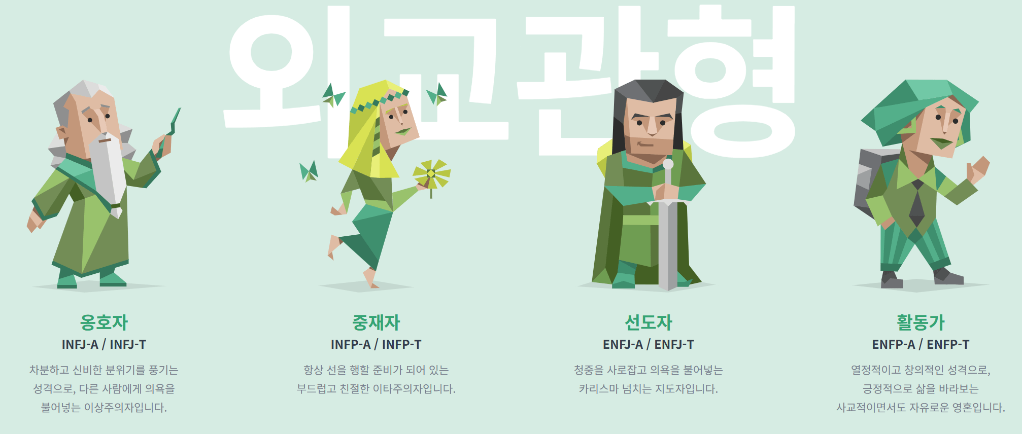 MBTI 성격유형 외교관형 설명