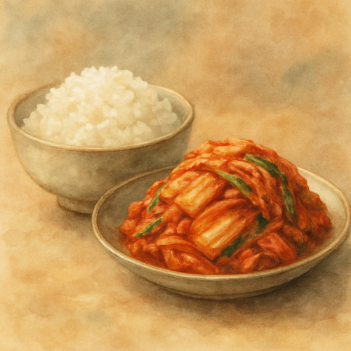 김치-밥-조화