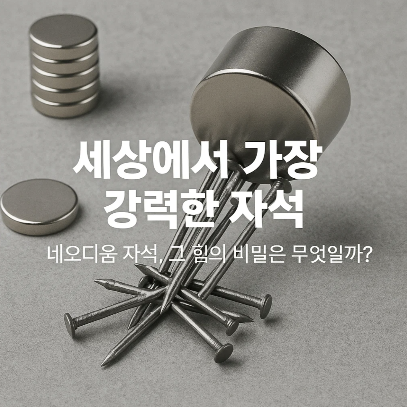 '세상에서 가장 강력한 자석' 네오디움 자석, 그 힘의 비밀은 무엇일까?