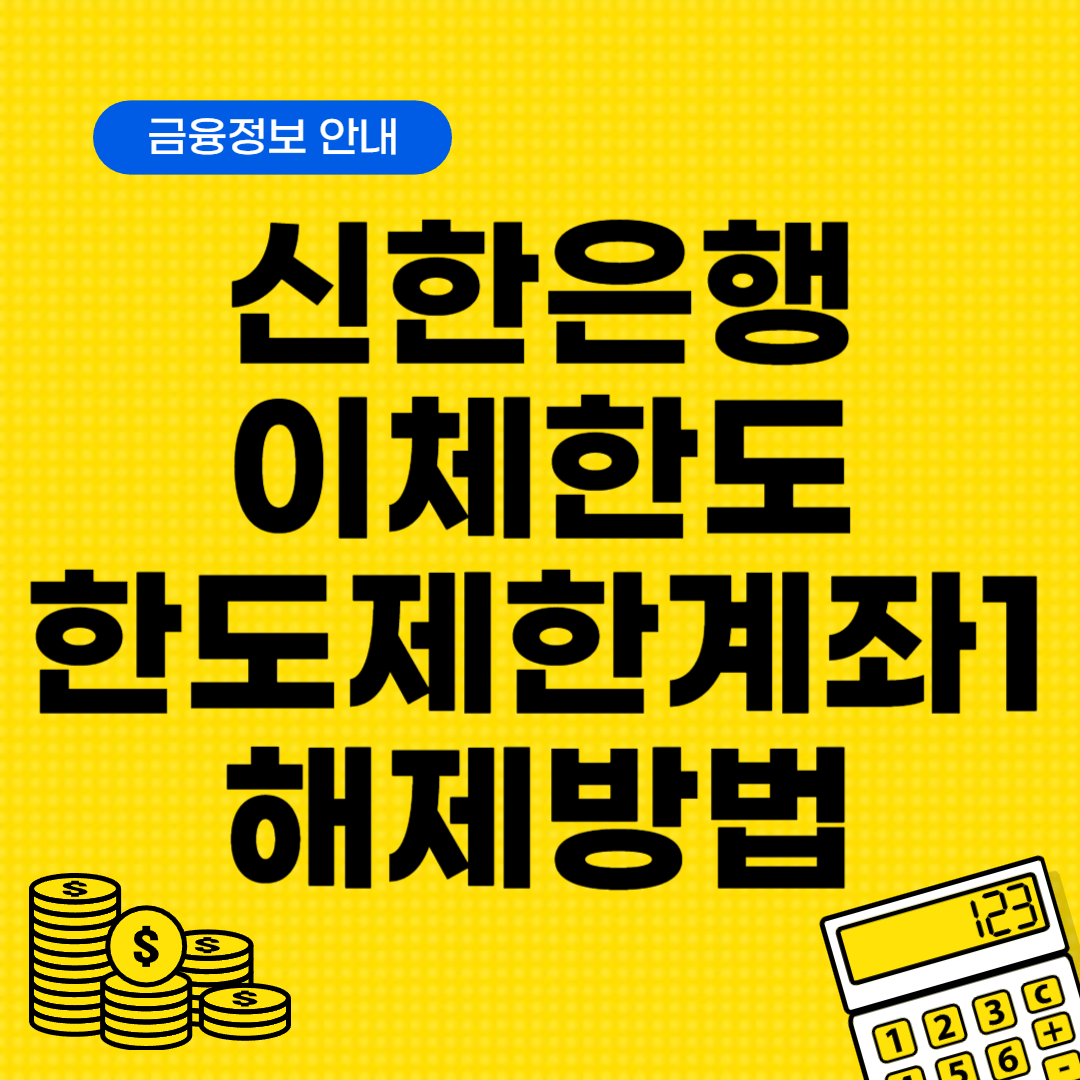 신한은행 한도제한계좌