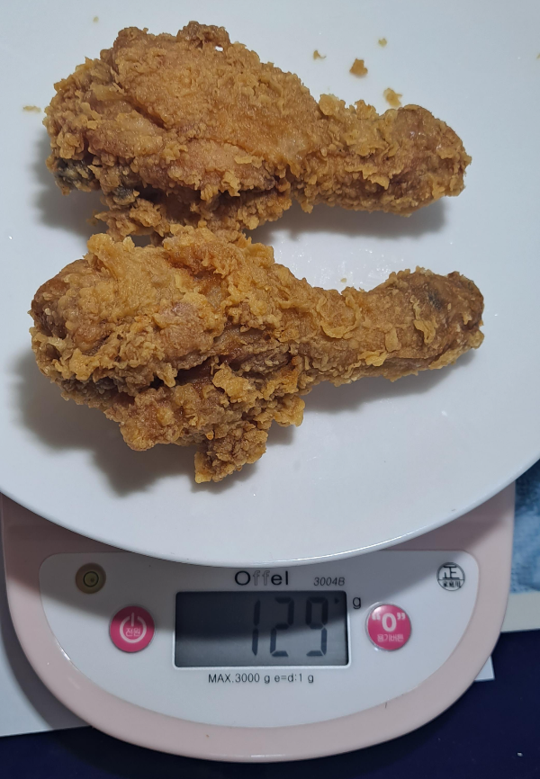 8조각닭다리중량