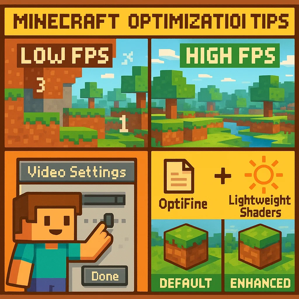 마인크래프트 그래픽 설정