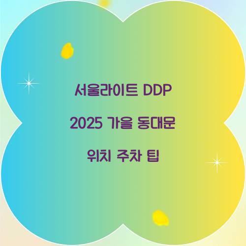 서울라이트 DDP 2025 가을