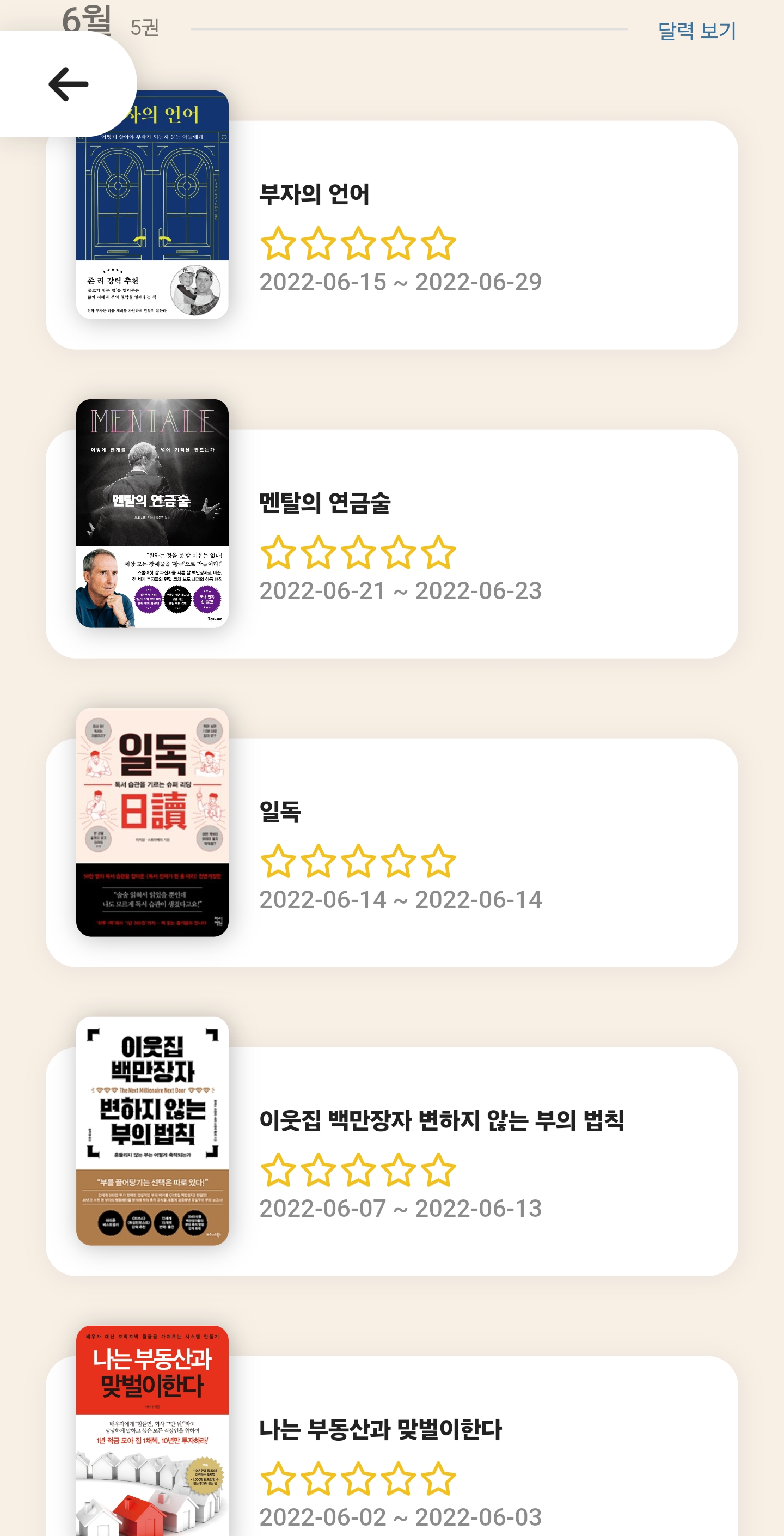 22년-6월-한달동안에-읽은-책-5권의-이력