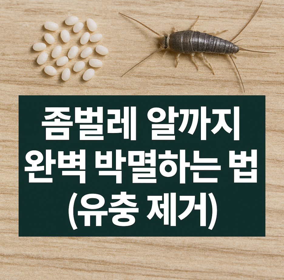 좀벌레 알까지 완벽 박멸하는 방법 (유충 제거)