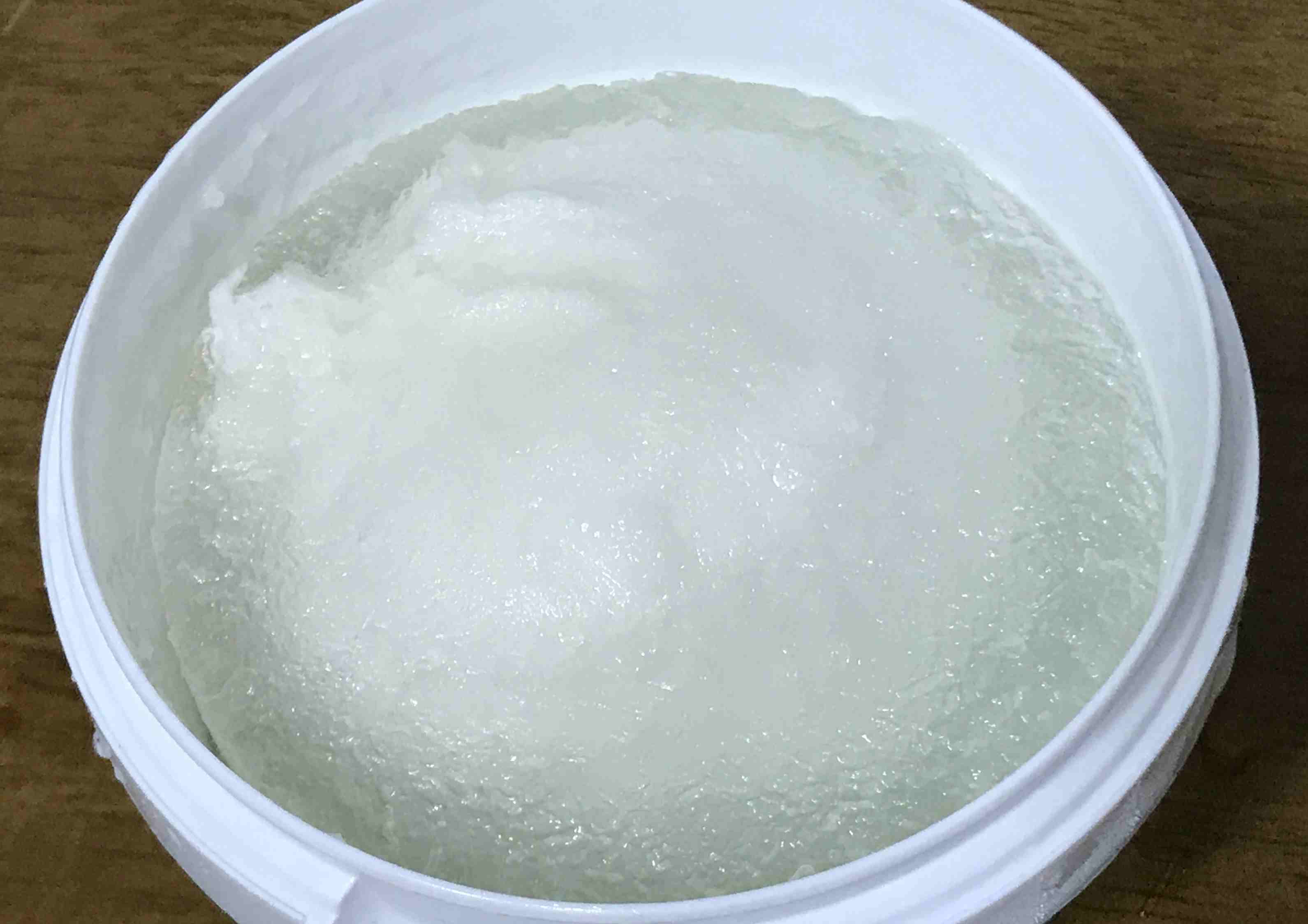 부라타 치즈가 얼어있는 모습