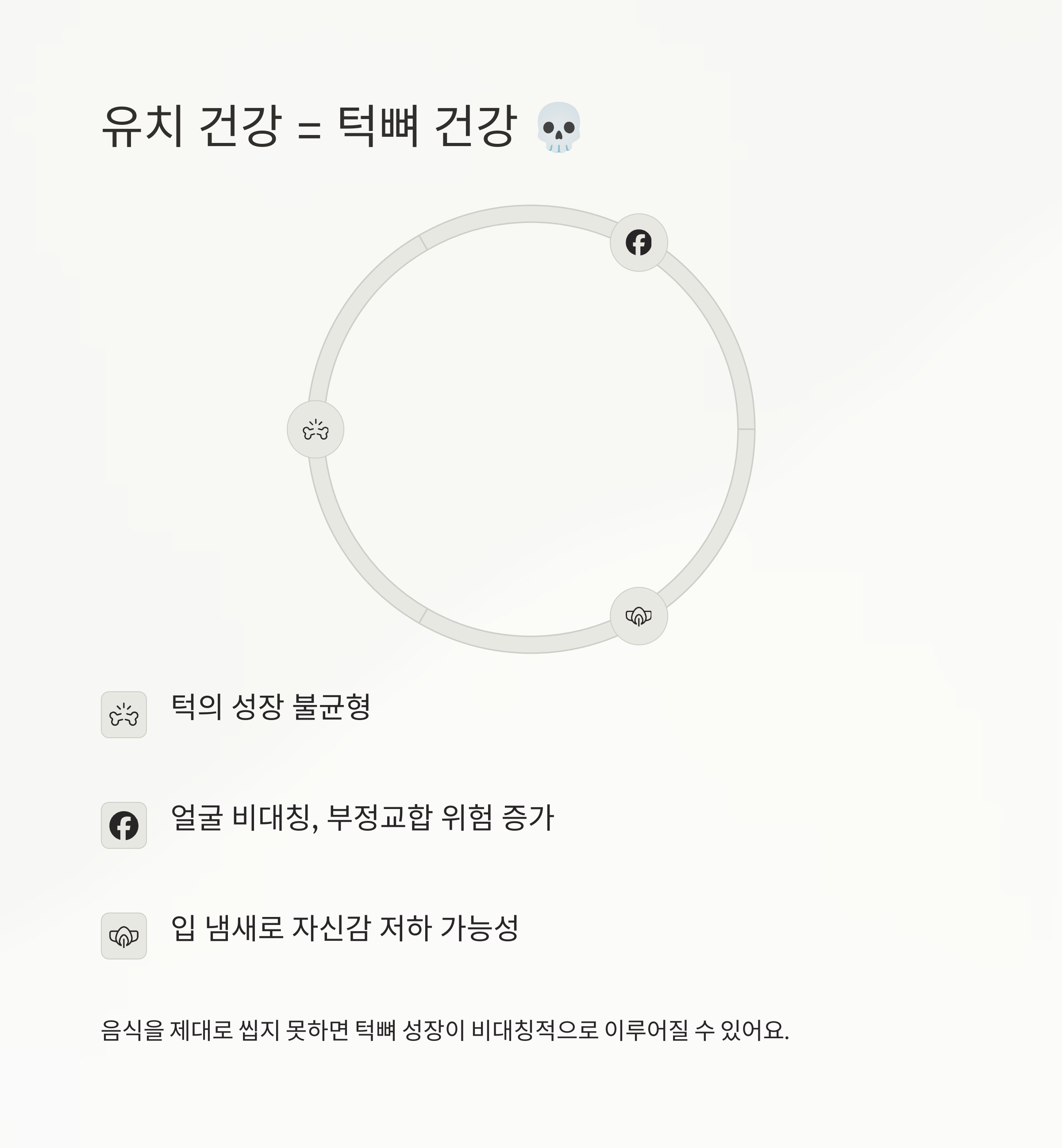 유치 건강 – 턱뼈 성장과 얼굴형에 영향을 미치는 요인 정리