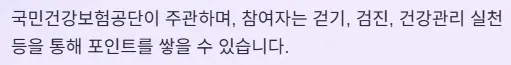 건강생활실천지원금제 신청방법 및 혜택 - 포인트