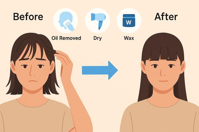 앞머리 고정이 안 되는 날