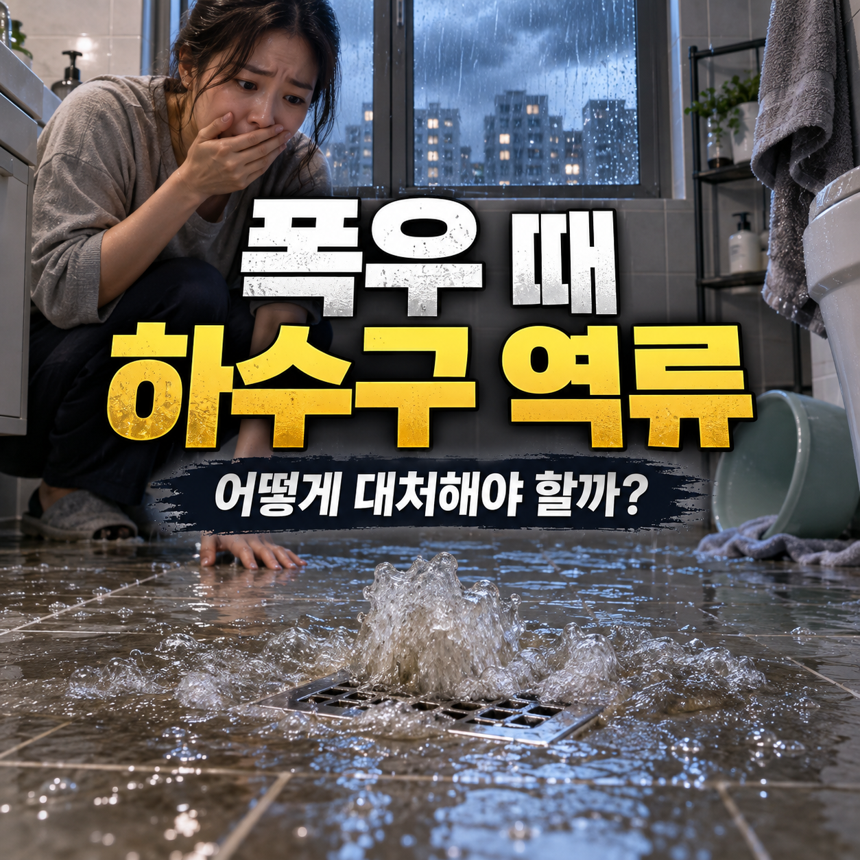 하수구 역류 대처