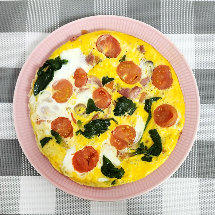 시금치 프리타타 만들기