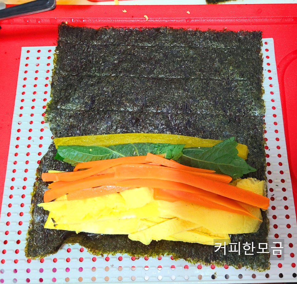 저탄수 식단 키토김밥 만들기