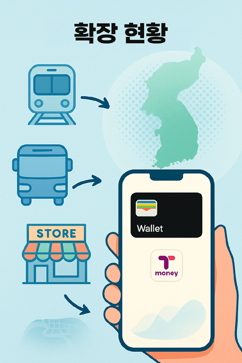 티머니 애플페이 확장현황 이미지