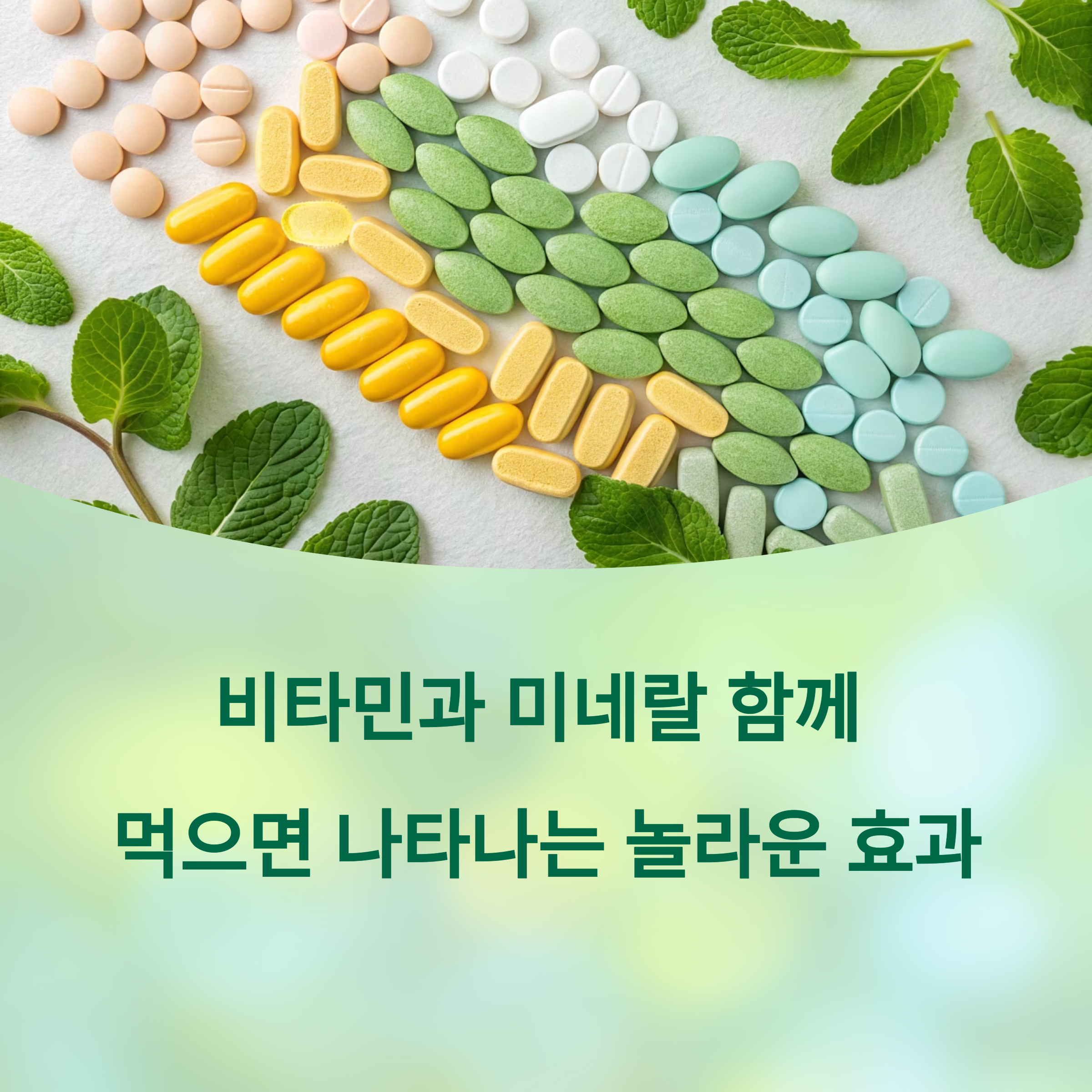 비타민과 미네랄 함께 먹으면 나타나는 놀라운 효과에 대한 이미지