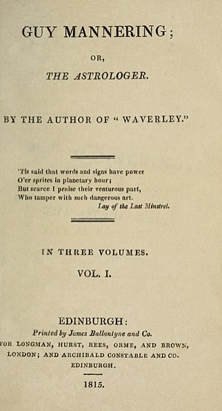 Guy Mannering(출처 위키피디아)