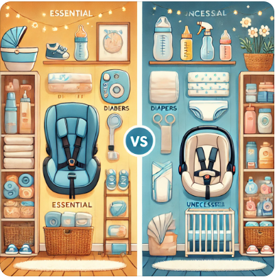 육아 필수템과 불필요템 이미지