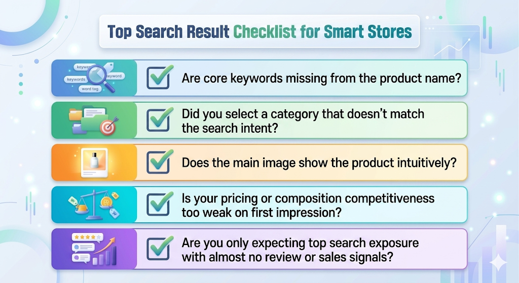 A basic setup checklist to review before trying to improve Smart Store ranking