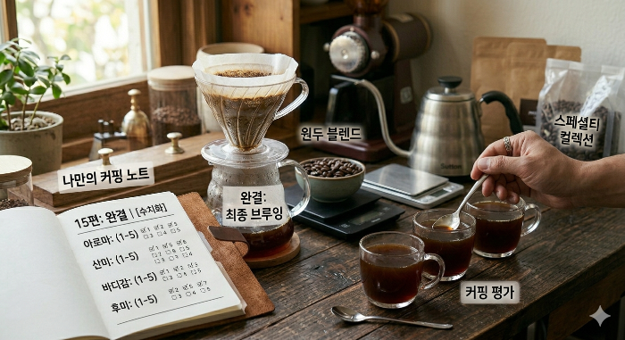 나만의 커핑 노트(기록장) 작성법: 매일 마시는 커피 맛 수치화하기