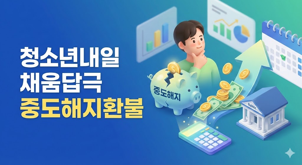 청년내일채움공제 중도해지 환급금 계산법