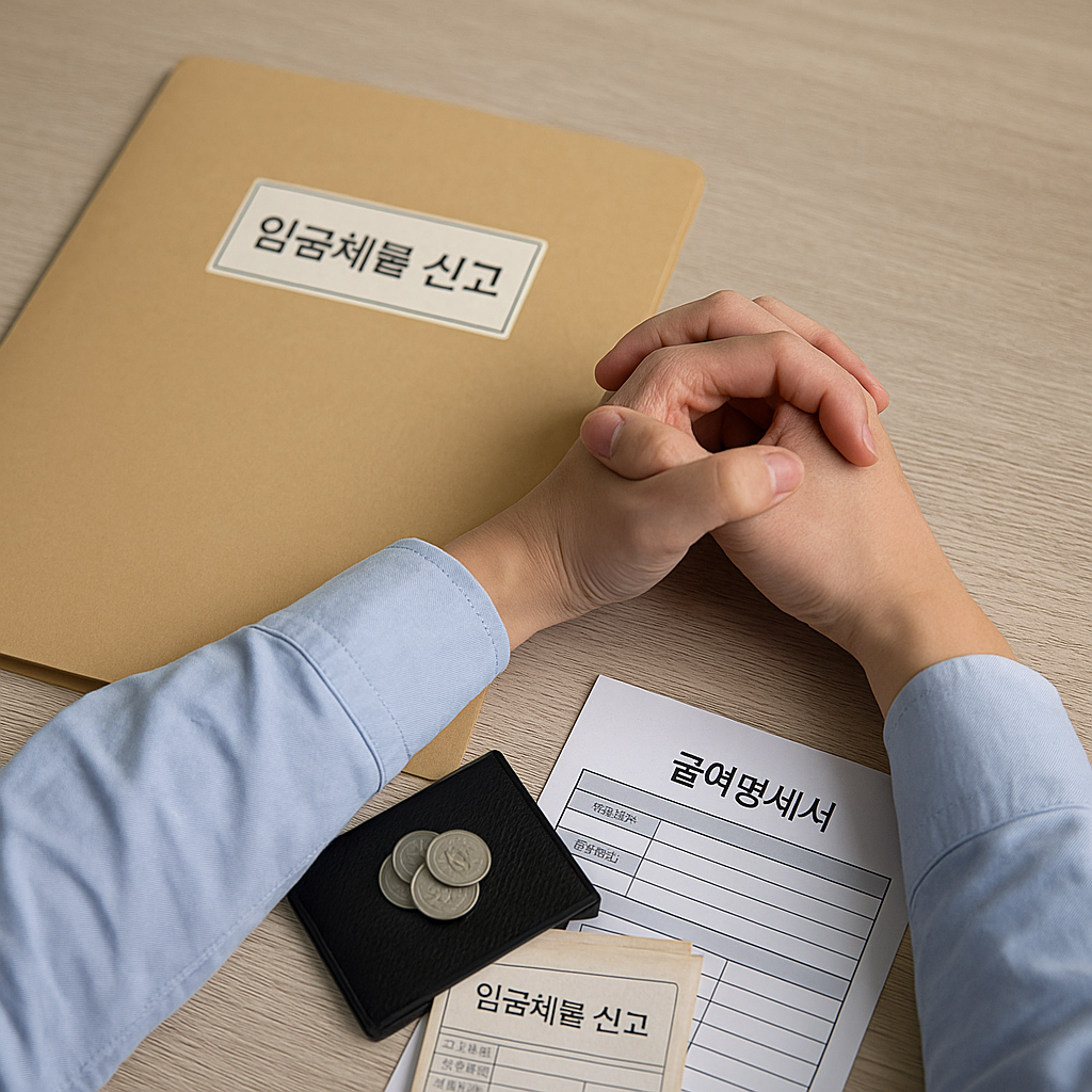 근로계약서 없을 때 임금체불 신고 방법