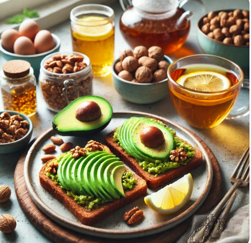 아침 공복에 좋은 음식 식단 : 아보카도 토스트&amp;#44; 레몬수