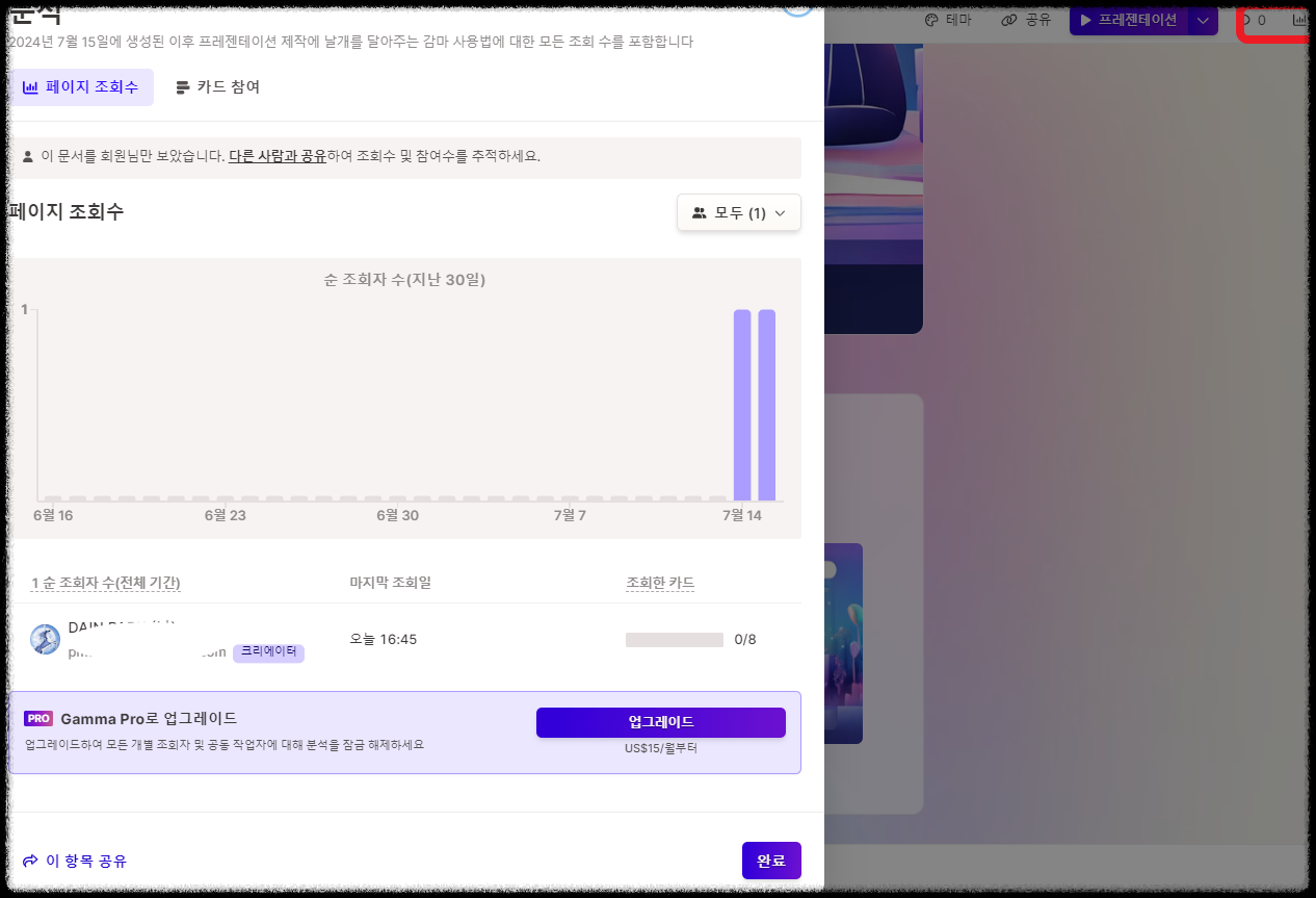 1분 만에 PPT 자동 제작, 감마(Gamma AI) 편집, 공유, 분석 사용의 모든 것 프레젠테이션(PPT) 슬라이드 무료 제작