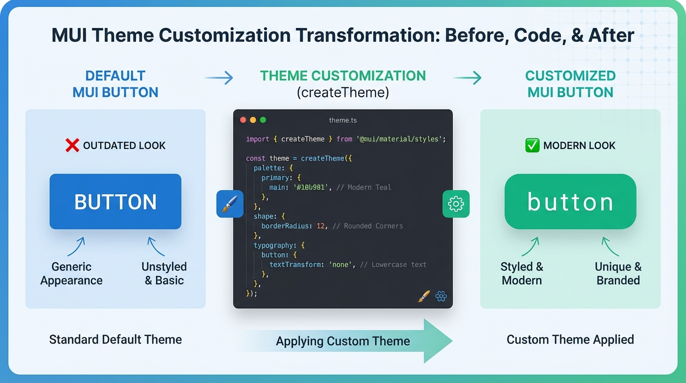 createTheme 함수를 활용한 MUI 컴포넌트 디자인 커스터마이징 원리