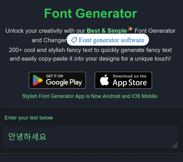 font generator site