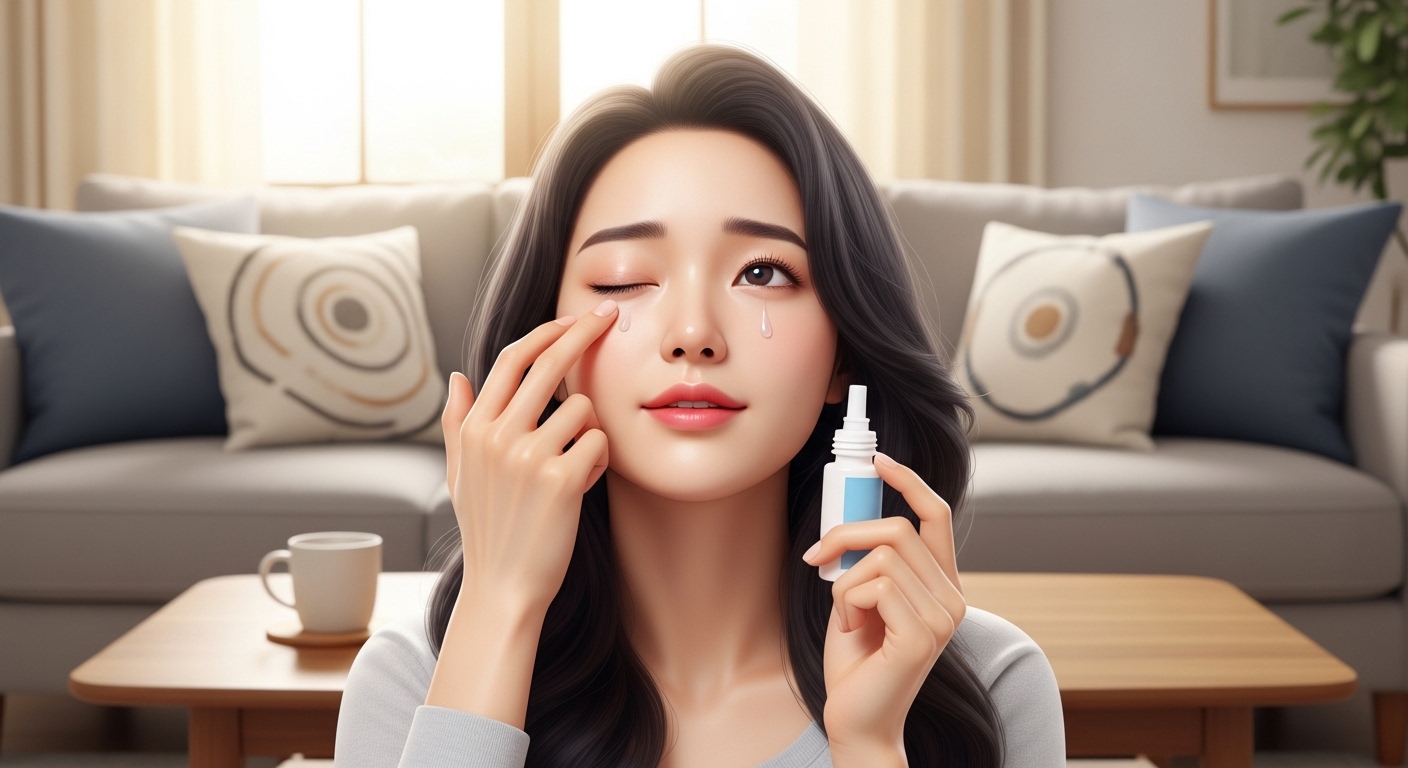 왜 인공눈물을 넣을 때만 시력이 좋아질까?