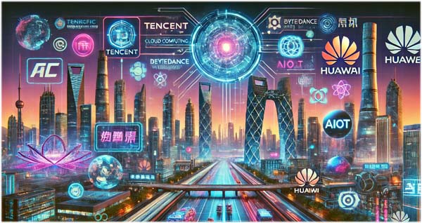 '테리픽 10'- 중국 대표하는 기업10곳 AI이미지