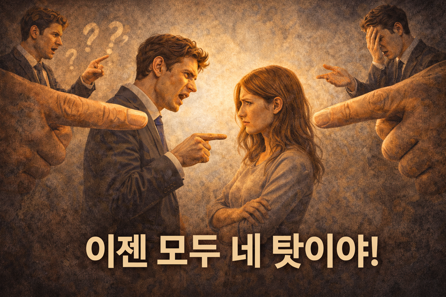 갈등속 비난과 방어