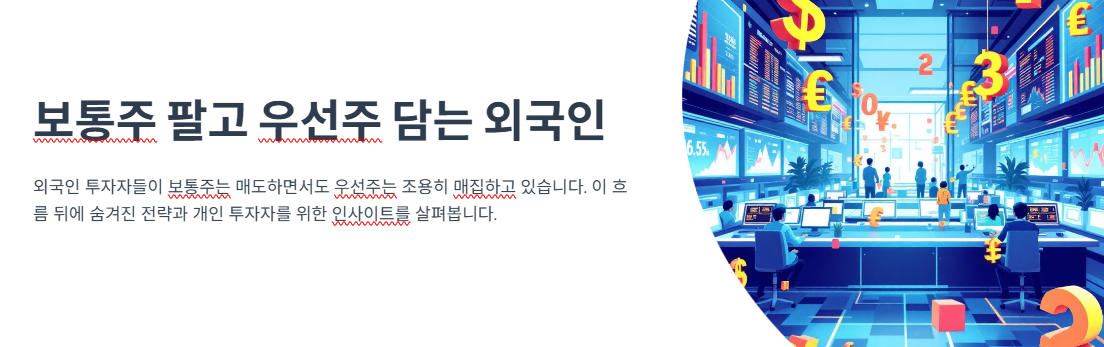 보통주 팔고 우선주 담는 외국인… 고배당주 매력이 왜 커질까?