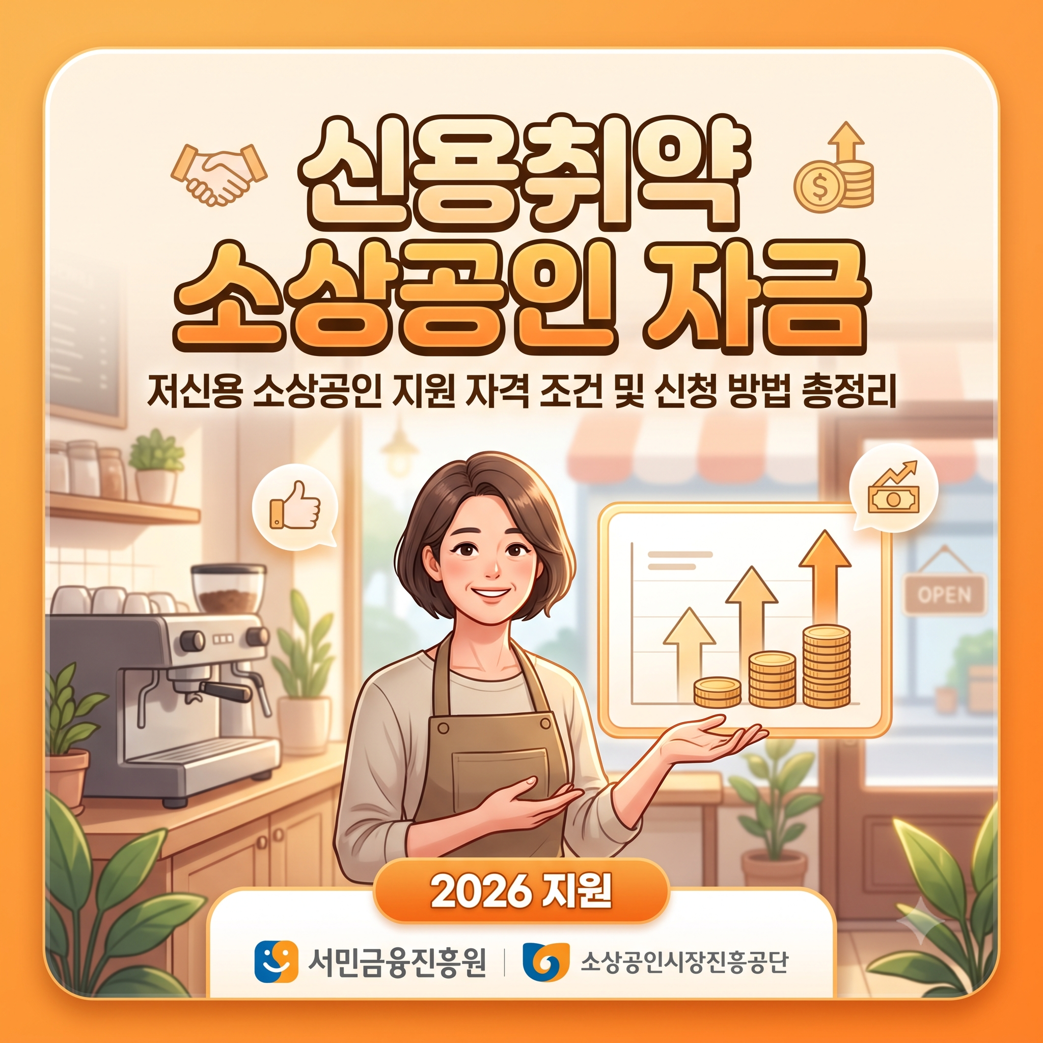 2026 신용취약 소상공인 자금 지원 자격 조건 및 신청 방법 총정리