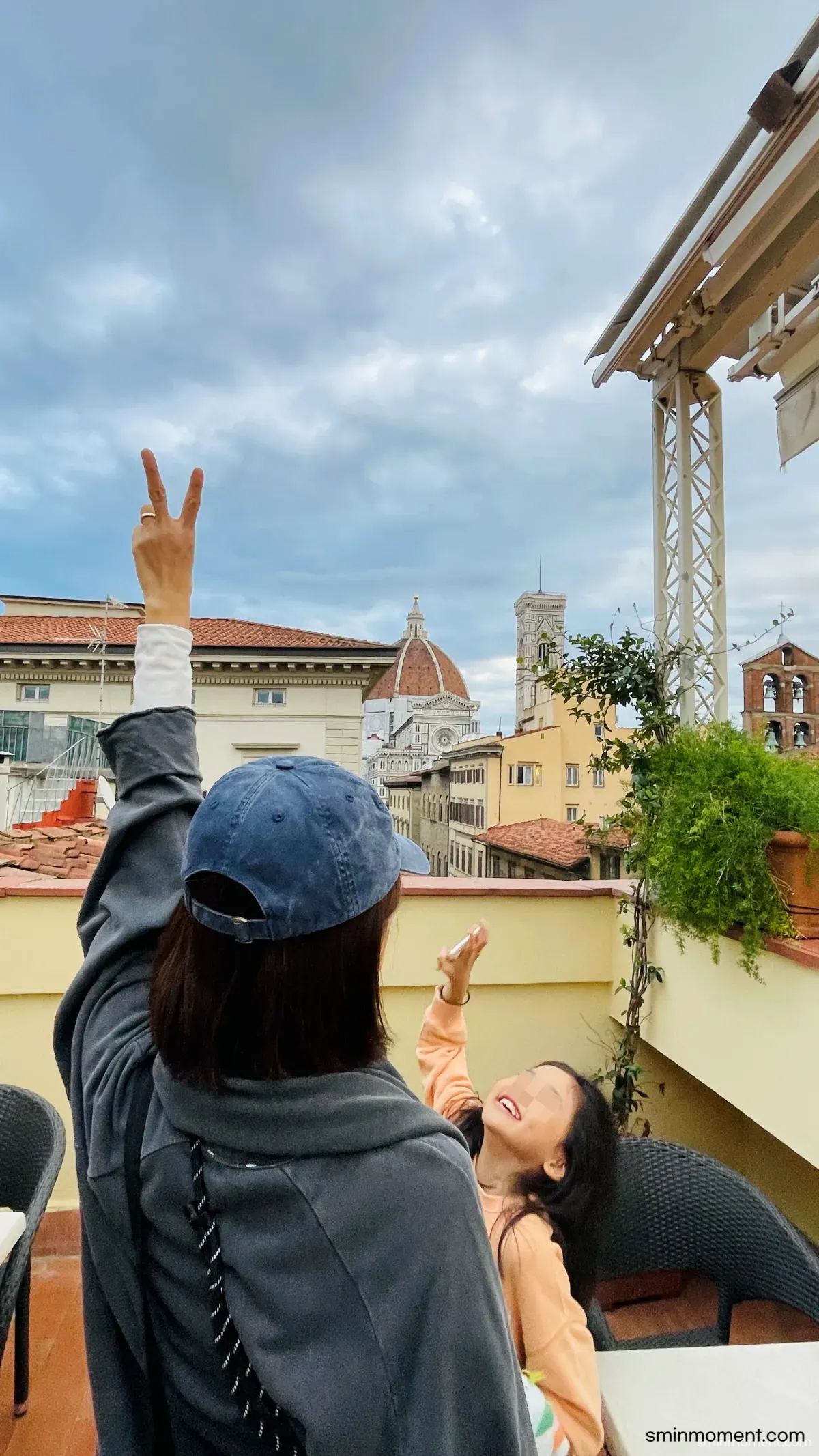 이탈리아-피렌체-라우루스호텔-테라스뷰-두오모성당뷰-피렌체대성당-쿠폴라-엄마와딸