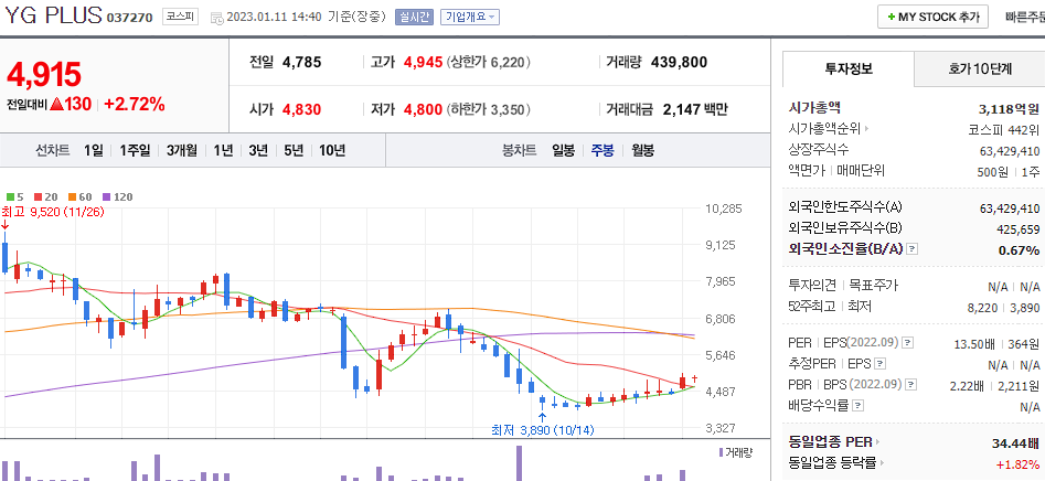 YG PLUS