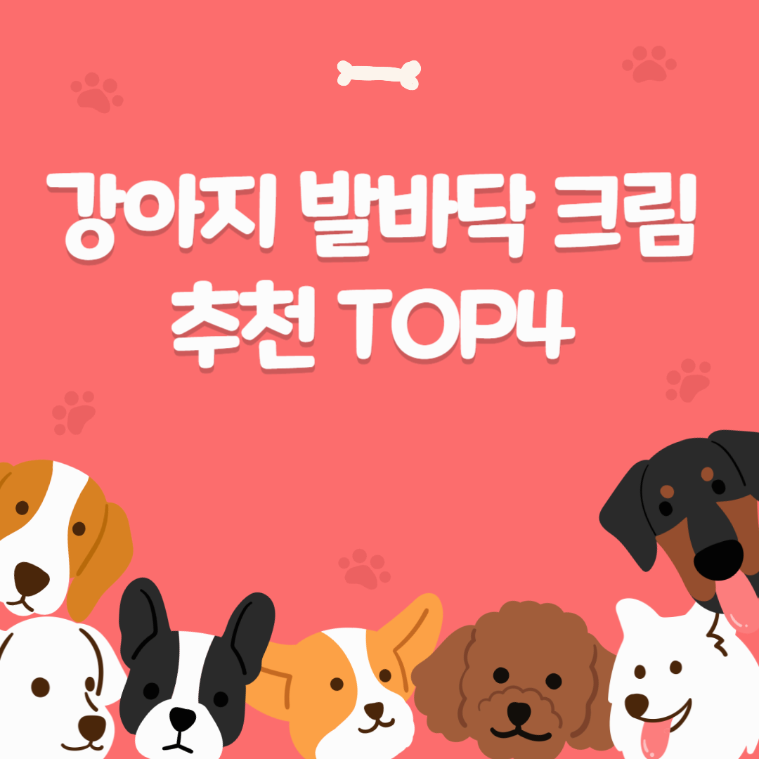 강아지 발바닥 크림 추천 TOP4