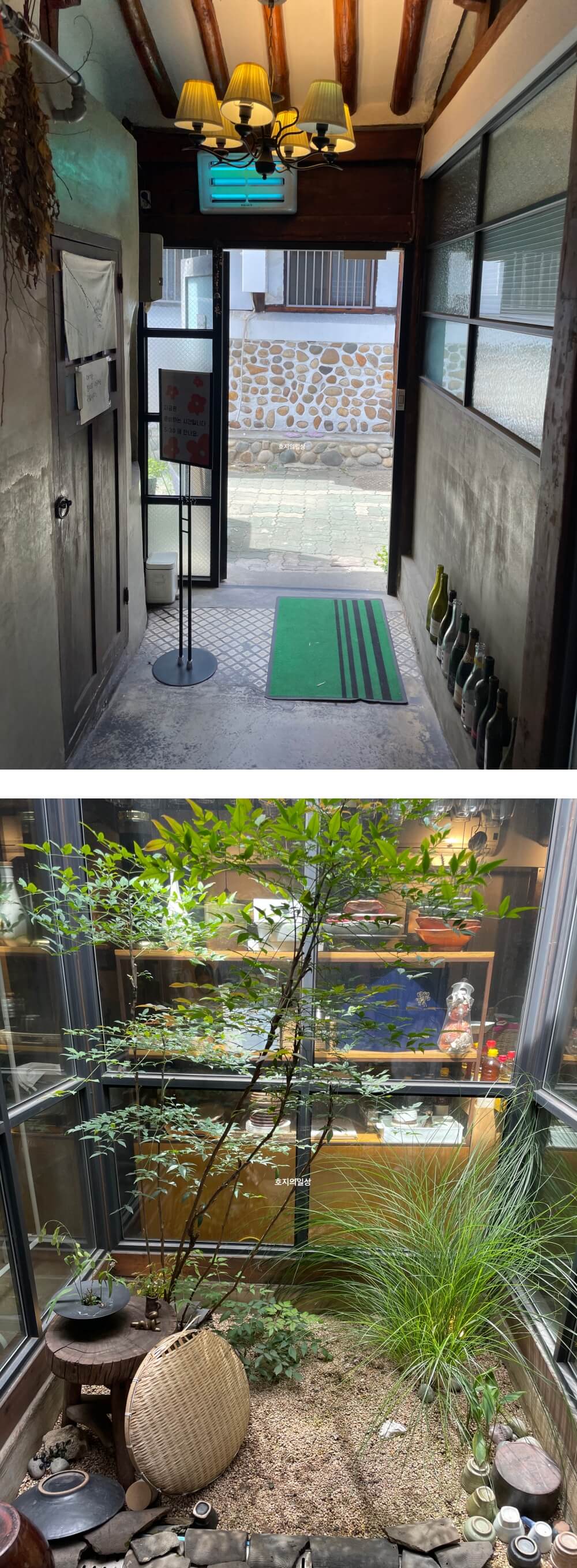 서울 인사동 미슐랭 맛집 꽃,밥에피다 - 매장 통로