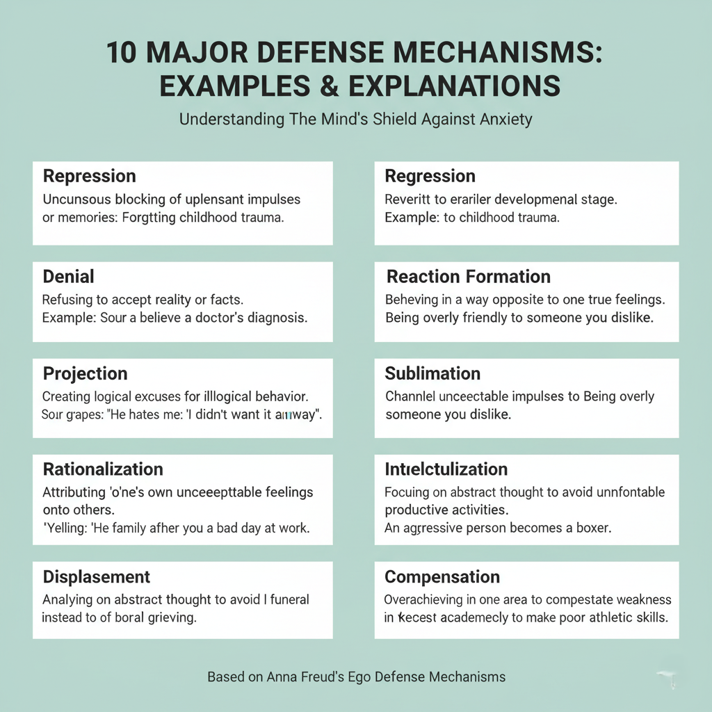 주요 방어기제 10가지