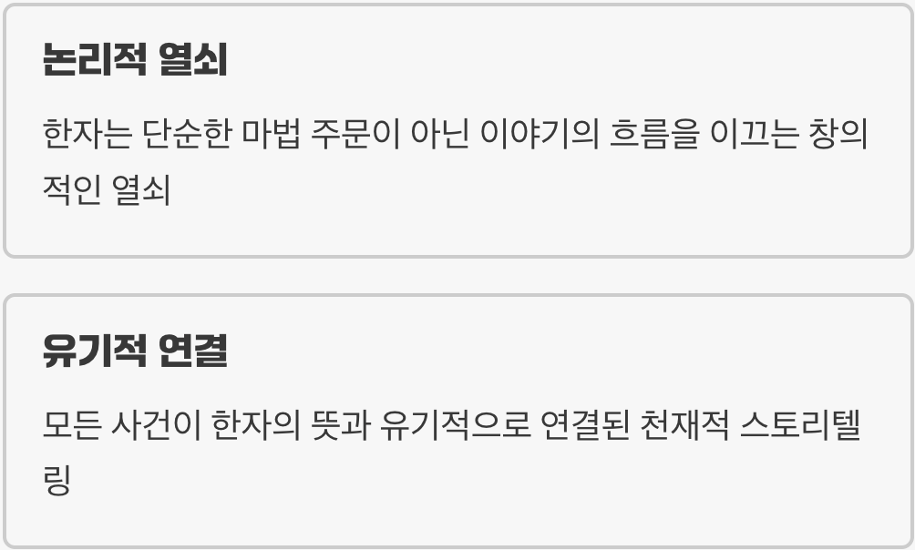 단순한 한자 암기 만화가 아니었다