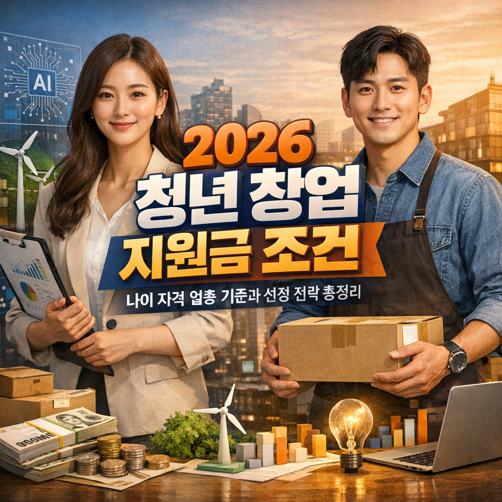 2026 청년 창업 지원금 조건 나이 자격 업종 기준과 선정 전략 총정리
